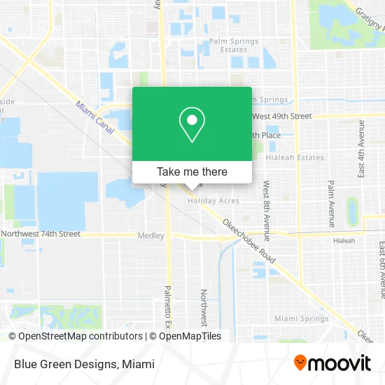 Blue Green Designs map