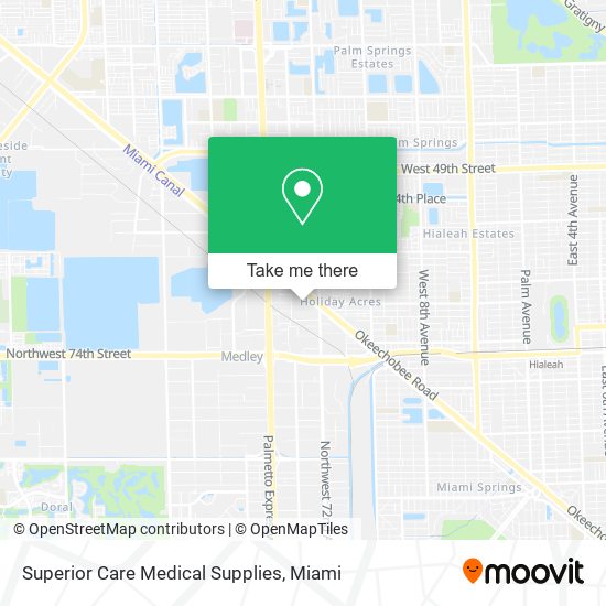 Mapa de Superior Care Medical Supplies