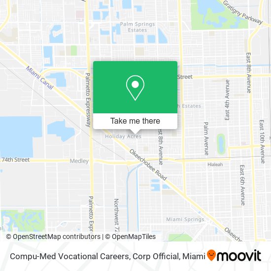 Compu-Med Vocational Careers, Corp Official map