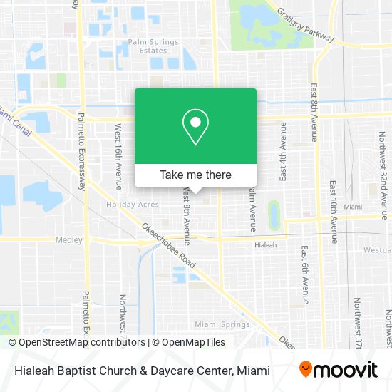 Mapa de Hialeah Baptist Church & Daycare Center