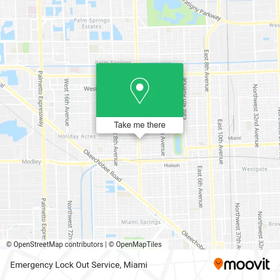 Emergency Lock Out Service map