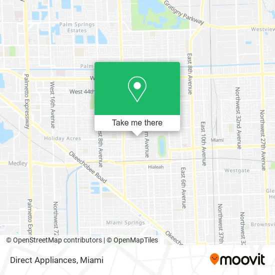 Direct Appliances map