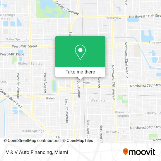 V & V Auto Financing map