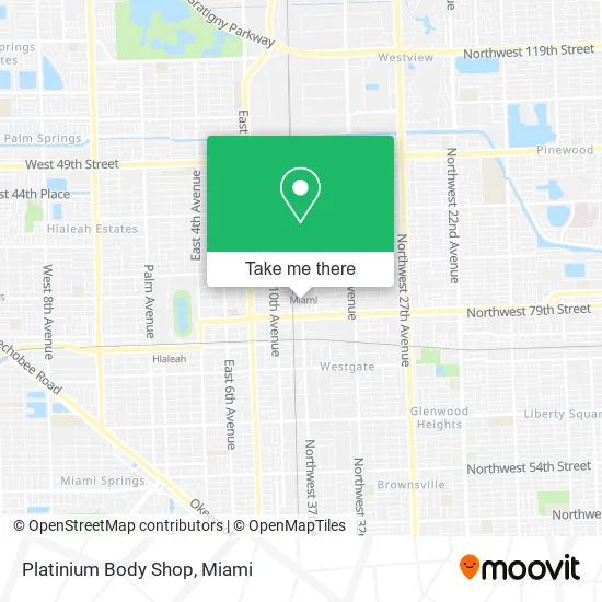 Platinium Body Shop map