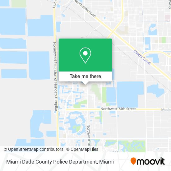 Mapa de Miami Dade County Police Department