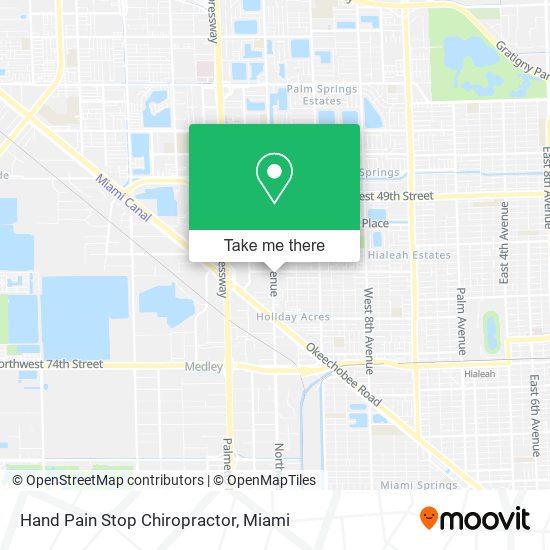 Hand Pain Stop Chiropractor map