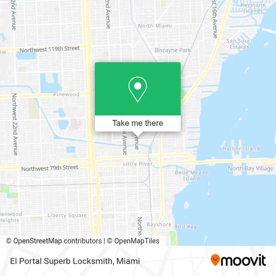 El Portal Superb Locksmith map