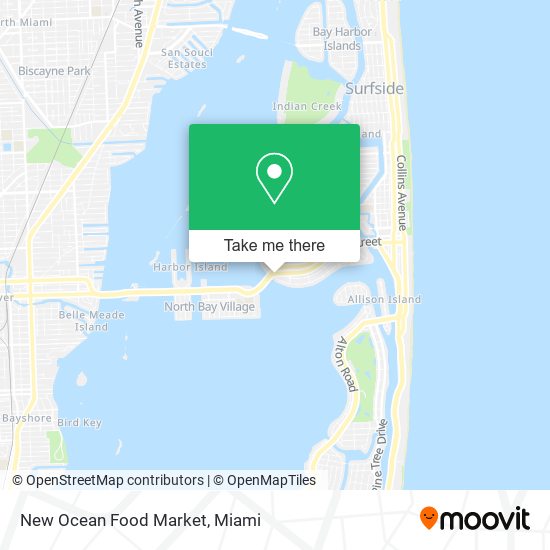 New Ocean Food Market map