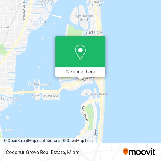 Mapa de Coconut Grove Real Estate