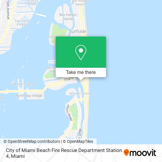 City of Miami Beach Fire Rescue Department Station 4 map