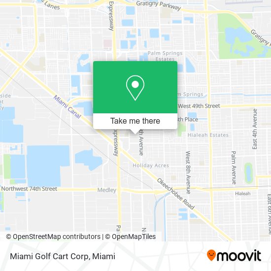 Miami Golf Cart Corp map