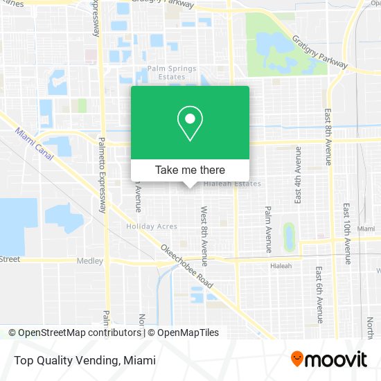 Mapa de Top Quality Vending