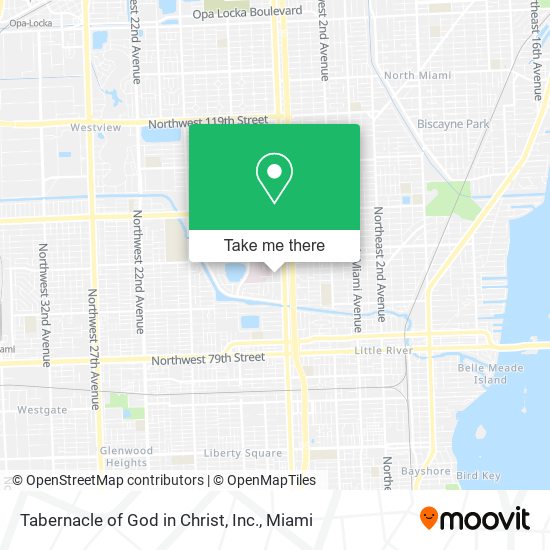 Mapa de Tabernacle of God in Christ, Inc.