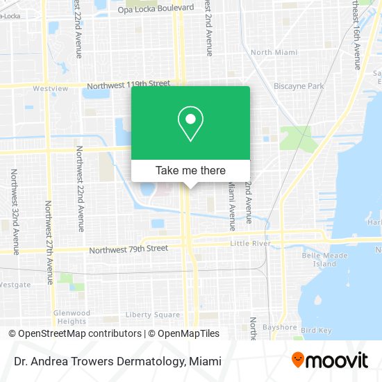 Dr. Andrea Trowers Dermatology map