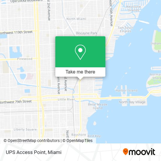 UPS Access Point map