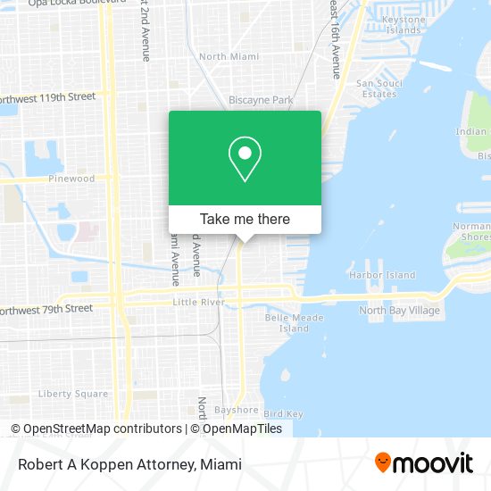 Robert A Koppen Attorney map