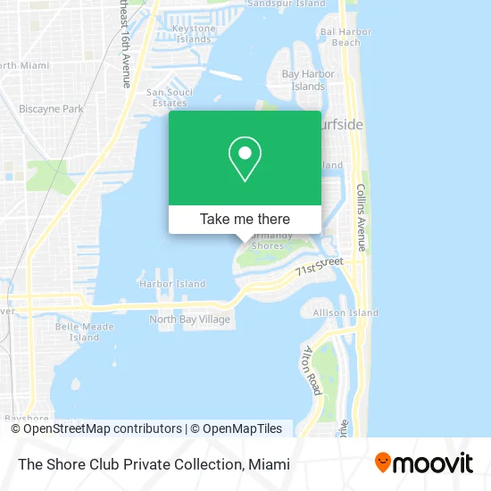 The Shore Club Private Collection map