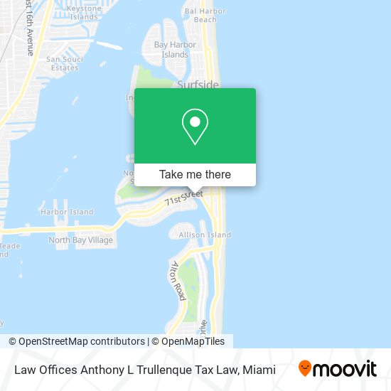 Law Offices Anthony L Trullenque Tax Law map