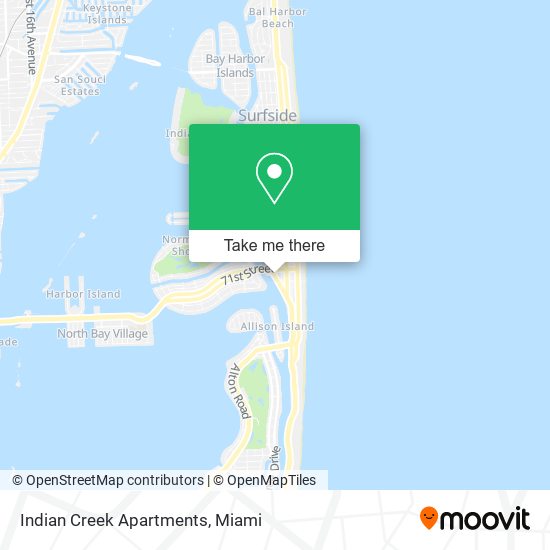 Mapa de Indian Creek Apartments