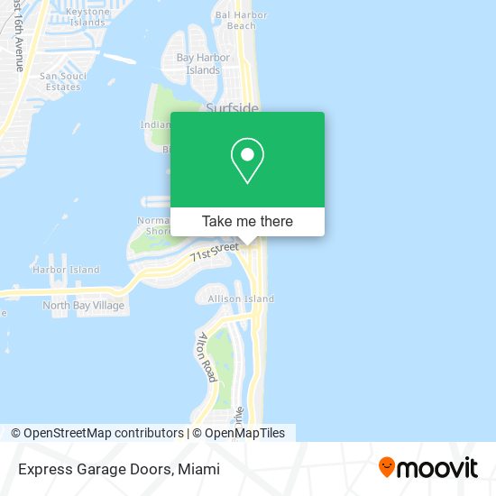 Express Garage Doors map