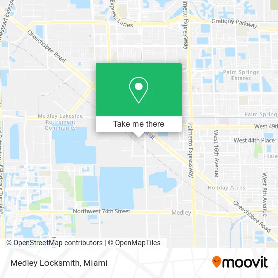 Medley Locksmith map