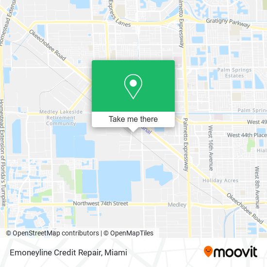 Emoneyline Credit Repair map