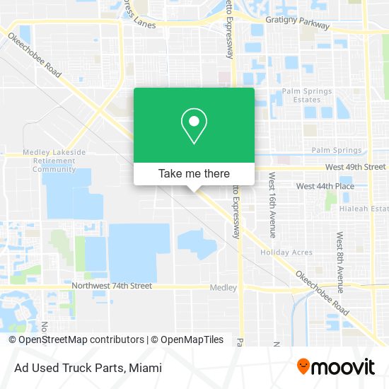 Mapa de Ad Used Truck Parts