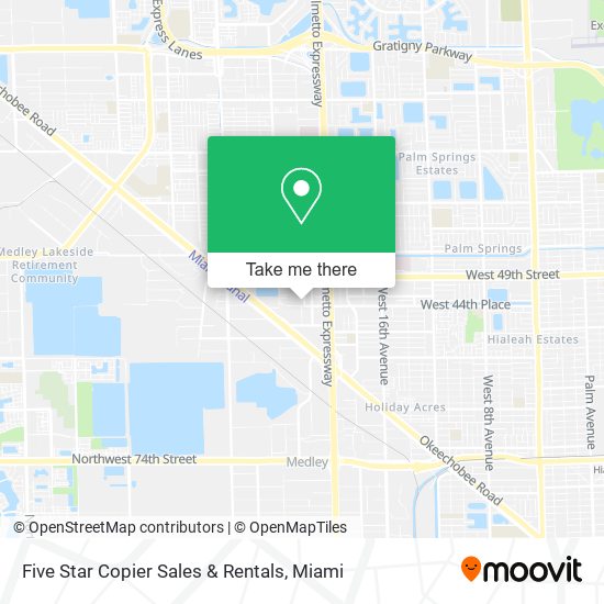 Five Star Copier Sales & Rentals map