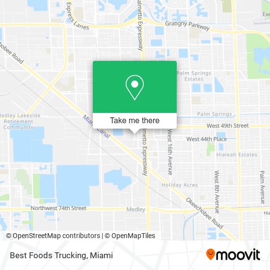 Mapa de Best Foods Trucking