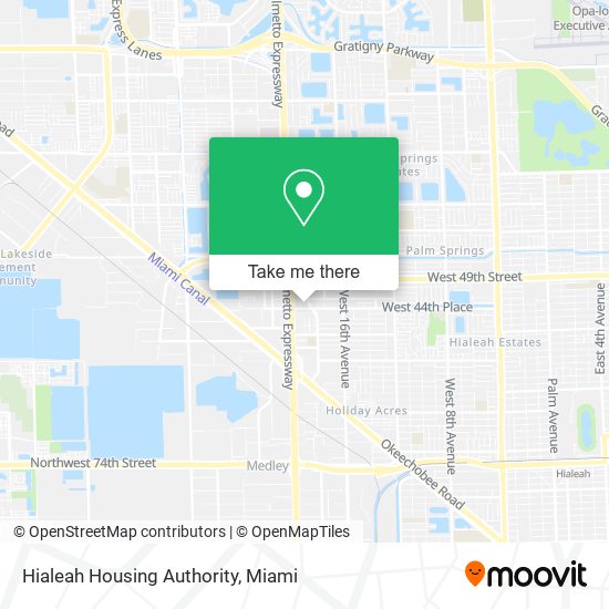 Hialeah Housing Authority map