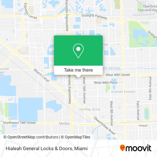 Hialeah General Locks & Doors map