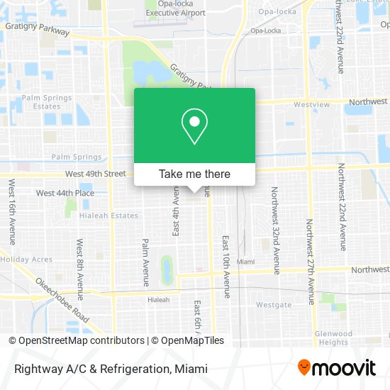 Rightway A/C & Refrigeration map