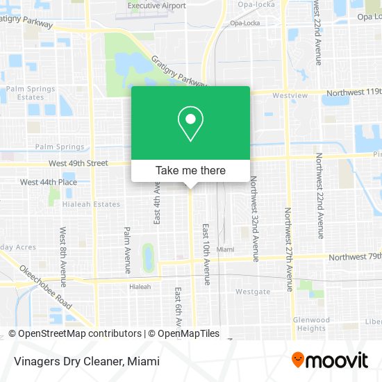 Vinagers Dry Cleaner map