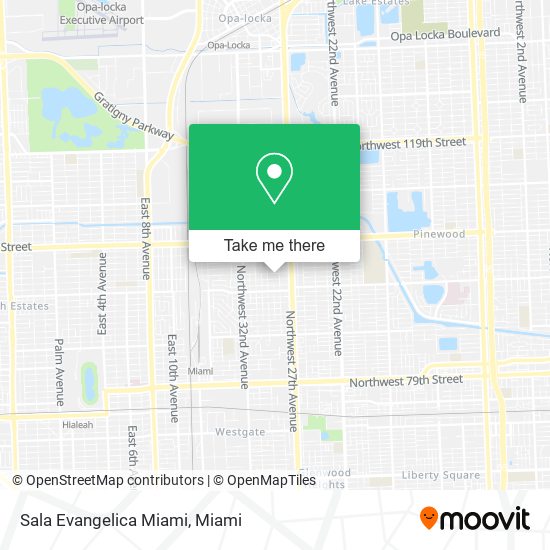 Mapa de Sala Evangelica Miami