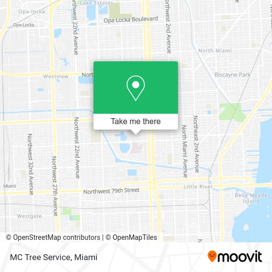 MC Tree Service map