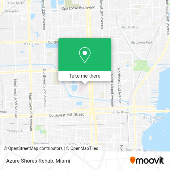 Azure Shores Rehab map