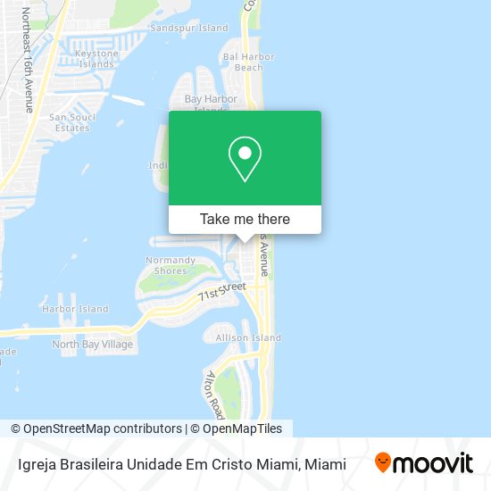 Igreja Brasileira Unidade Em Cristo Miami map