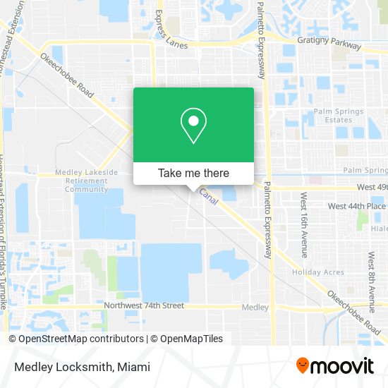 Medley Locksmith map