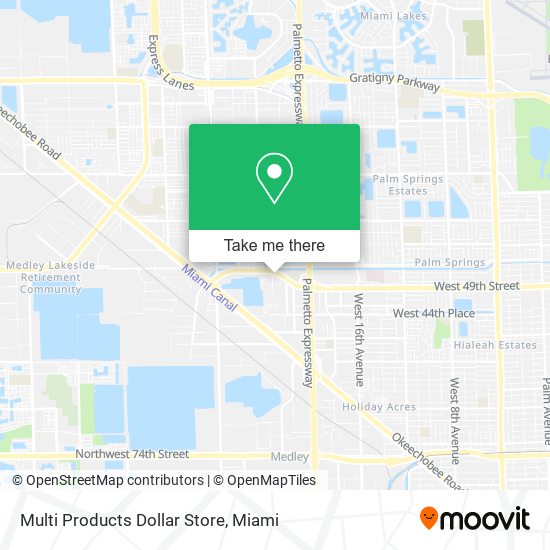 Multi Products Dollar Store map