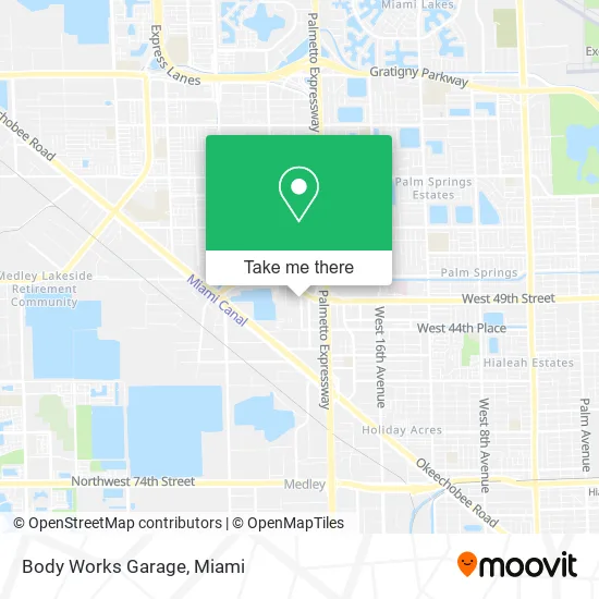 Body Works Garage map