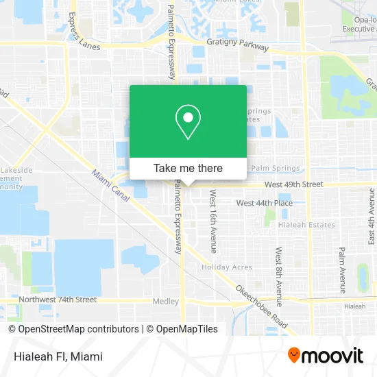 Hialeah Fl map