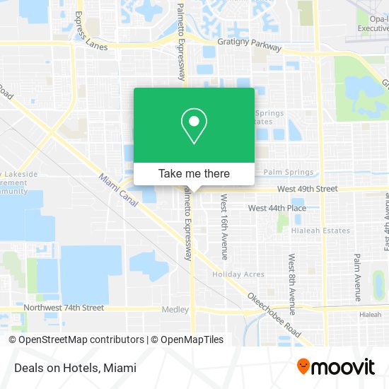 Deals on Hotels map