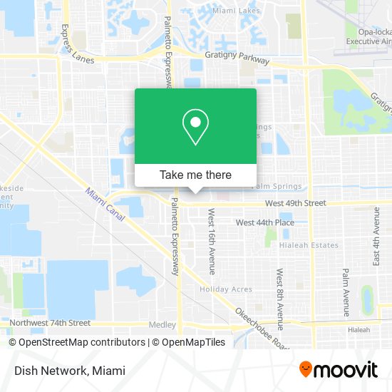 Mapa de Dish Network