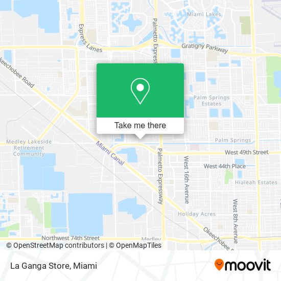 Mapa de La Ganga Store