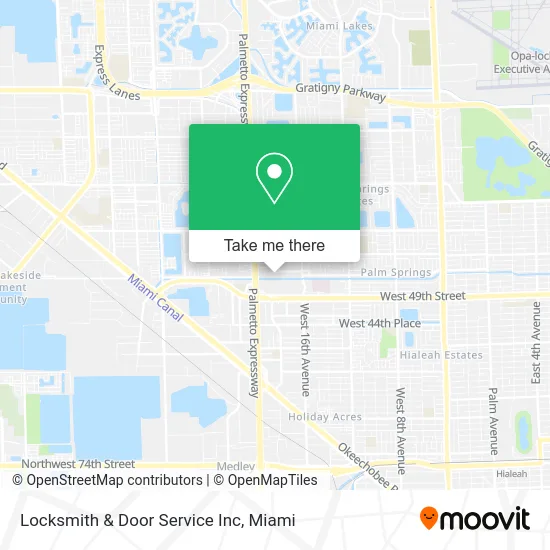 Locksmith & Door Service Inc map