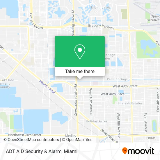 ADT A D Security & Alarm map