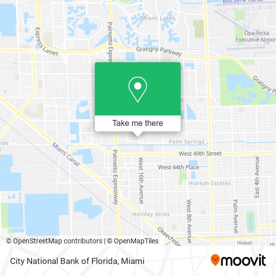 Mapa de City National Bank of Florida