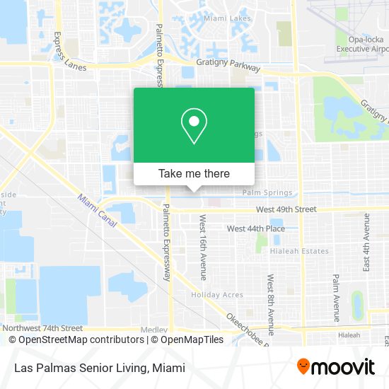 Mapa de Las Palmas Senior Living
