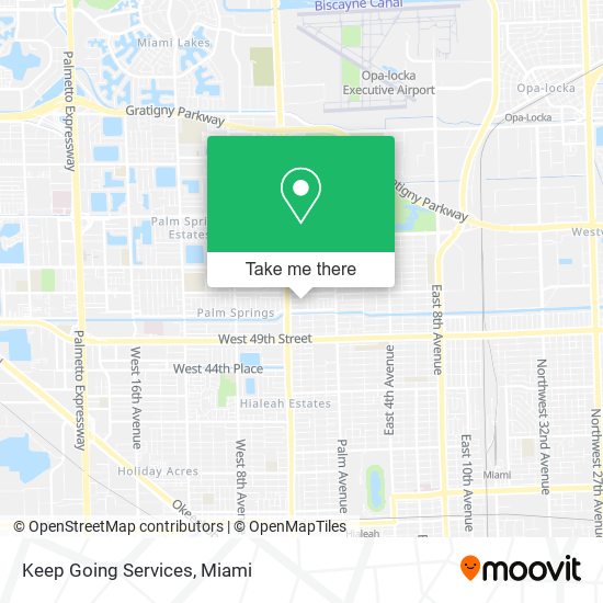 Keep Going Services map