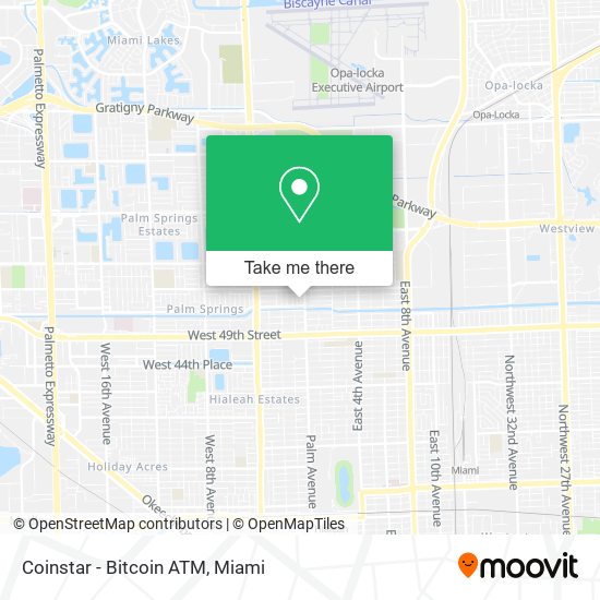 Mapa de Coinstar - Bitcoin ATM